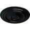 Ekena Millwork Traditional Ceiling Medallion (Fits Canopies up to 5 1/2"), 24 3/8"OD x 1 1/2"P, Jet Black CM24TRBLF - alternate 2